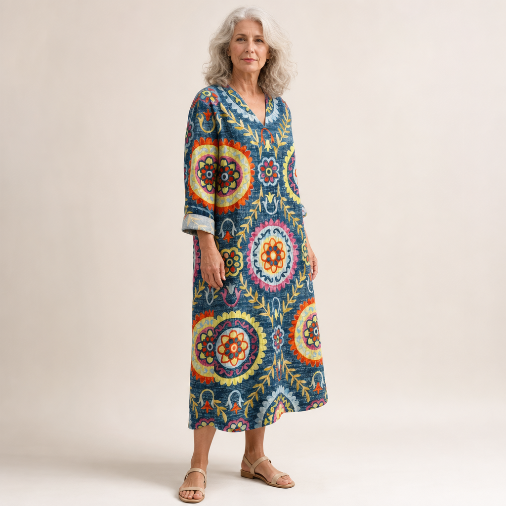 Amélie - Vestido de Verano con Estampado Favorable
