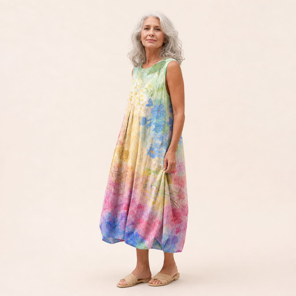 Laurine - Vestido Sin Mangas Ideal para el Verano