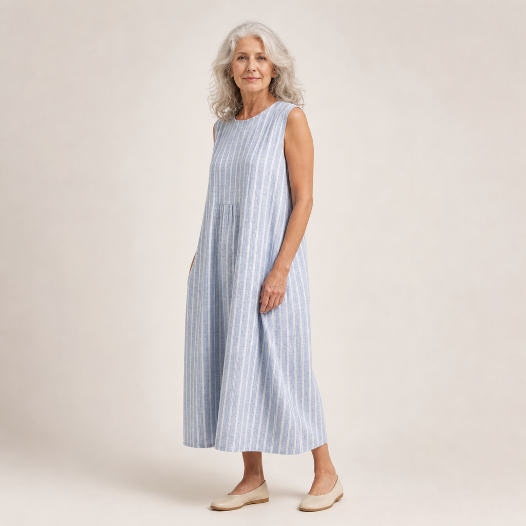 Rosa - Vestido Sin Mangas de Verano Ultra Cómodo