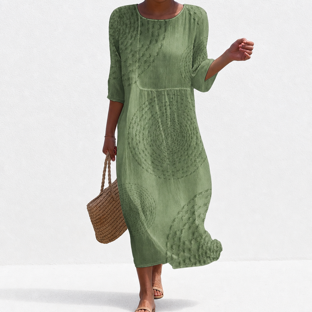 Capucine - Vestido Casual Bordado para Mujer
