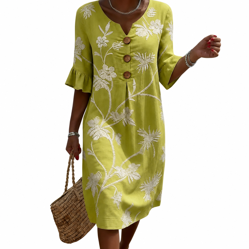 Lucie - Vestido Casual Femenino con Diseño Floral.