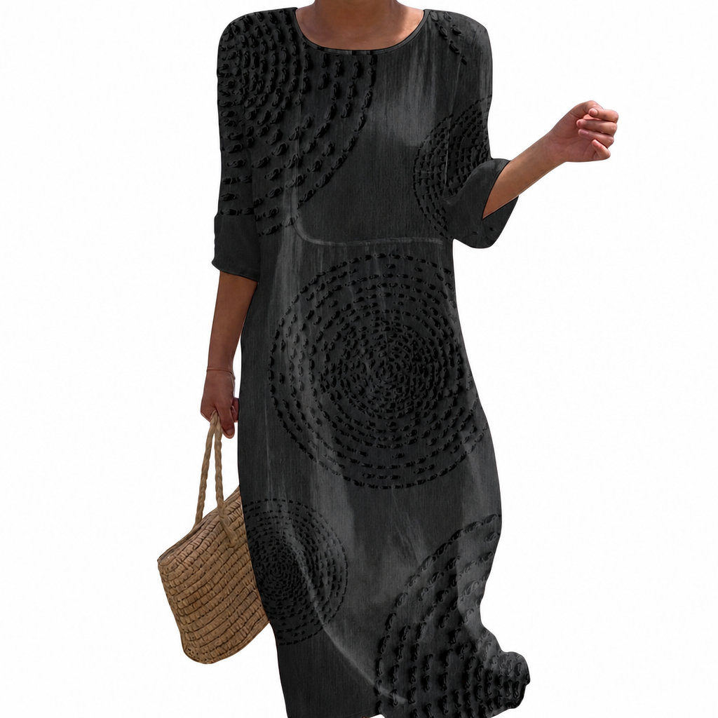 Clémence - Vestido casual femenino con bordados.