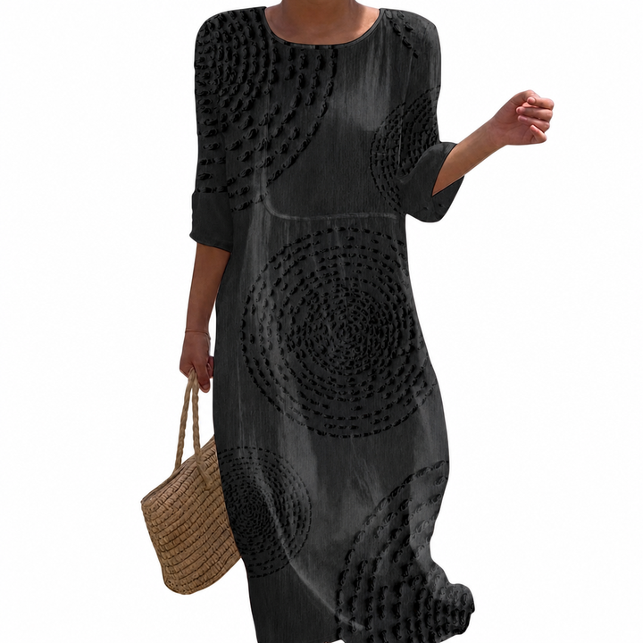 Clémence - Vestido casual femenino con bordados.