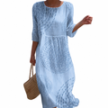 Océane - Vestido casual bordado femenino.