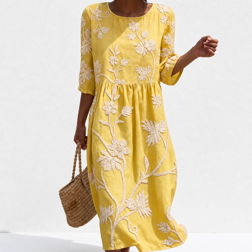 Sidonie - Vestido casual femenino con diseño floral.