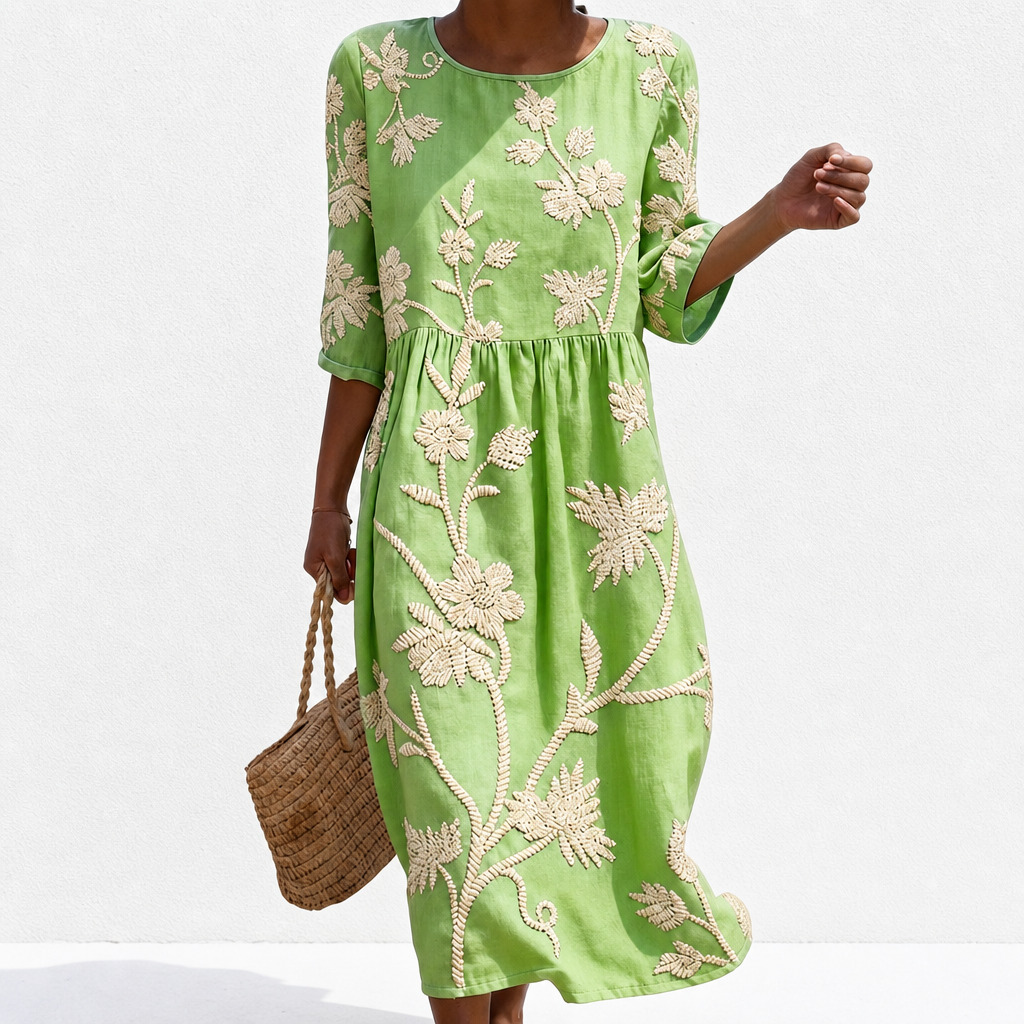 Apolline - Vestido Casual Femenino con Estampado Floral