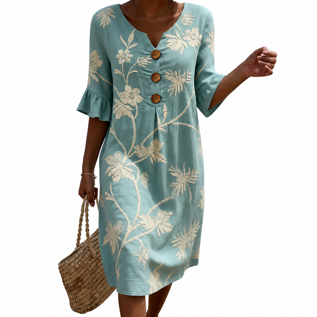 Aurélie - Vestido femenino casual con diseño floral.