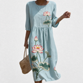Léonie - Vestido Casual Femenino con Diseño Floral.