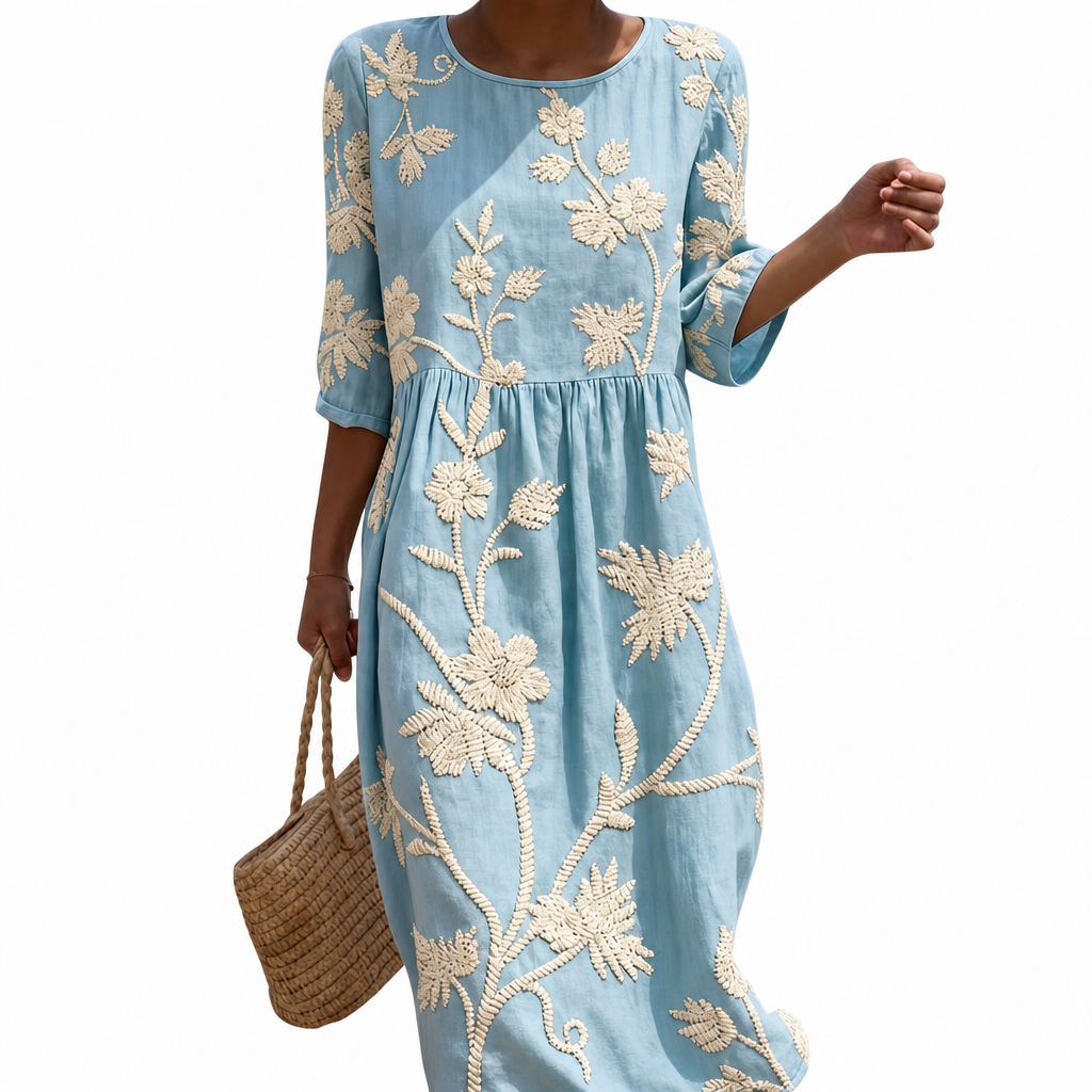 Héloïse - Vestido Casual Femenino con Diseño Floral