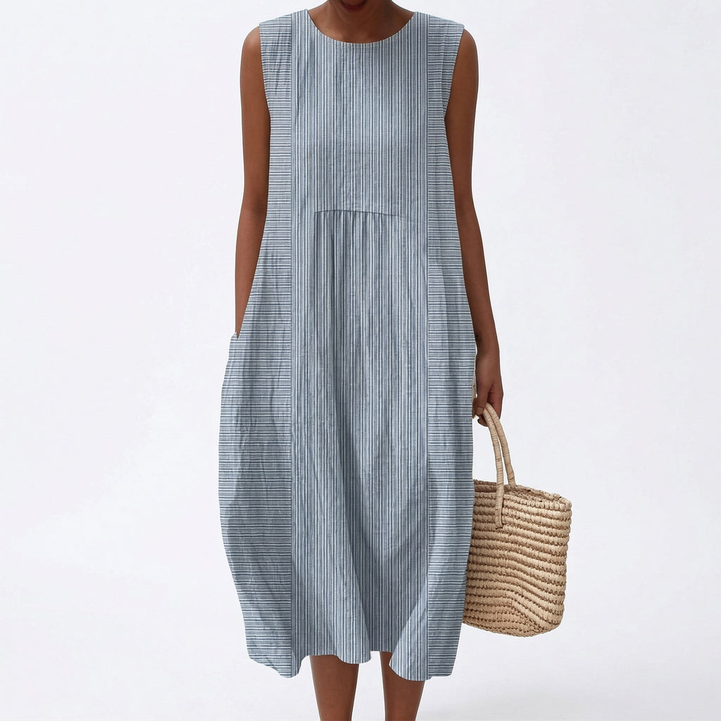 Enzo - Vestido Sin Mangas de Verano Confortable