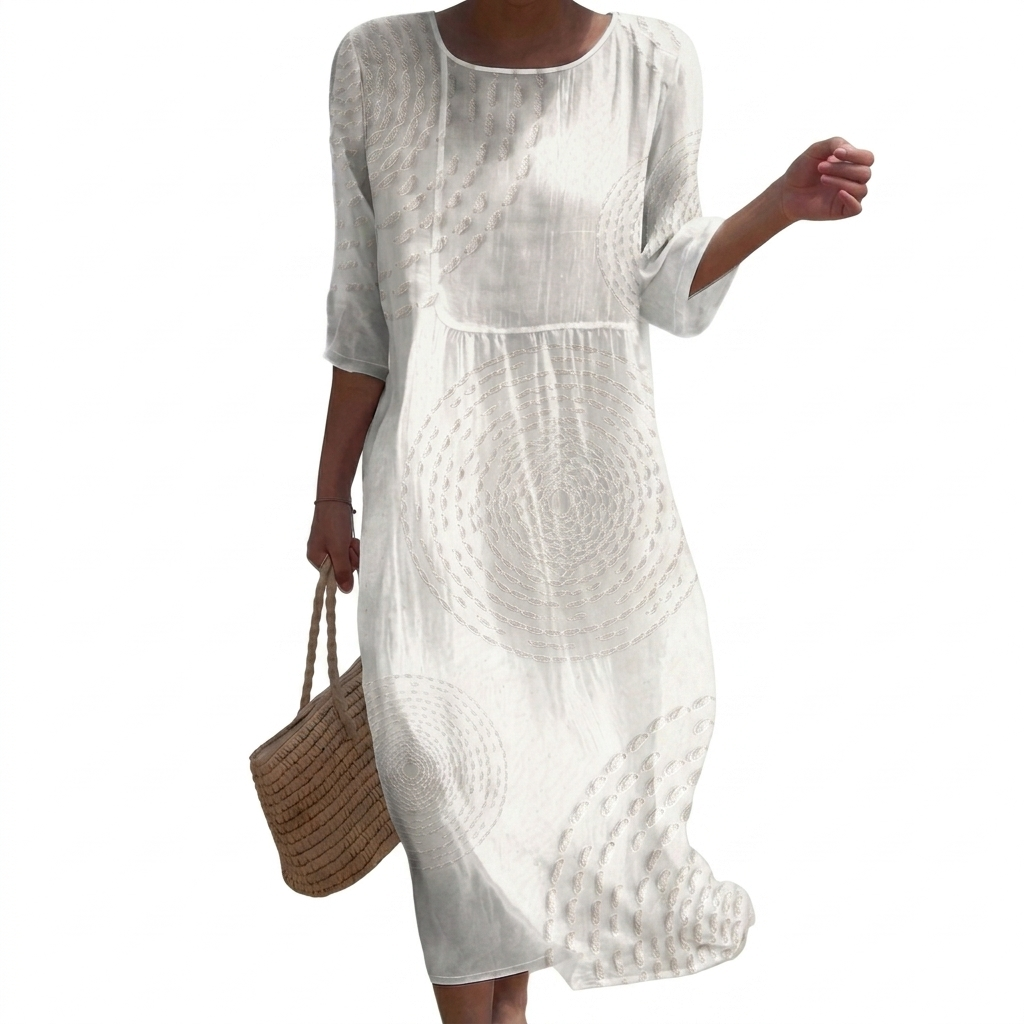 Anaïs - Vestido casual bordado femenino.