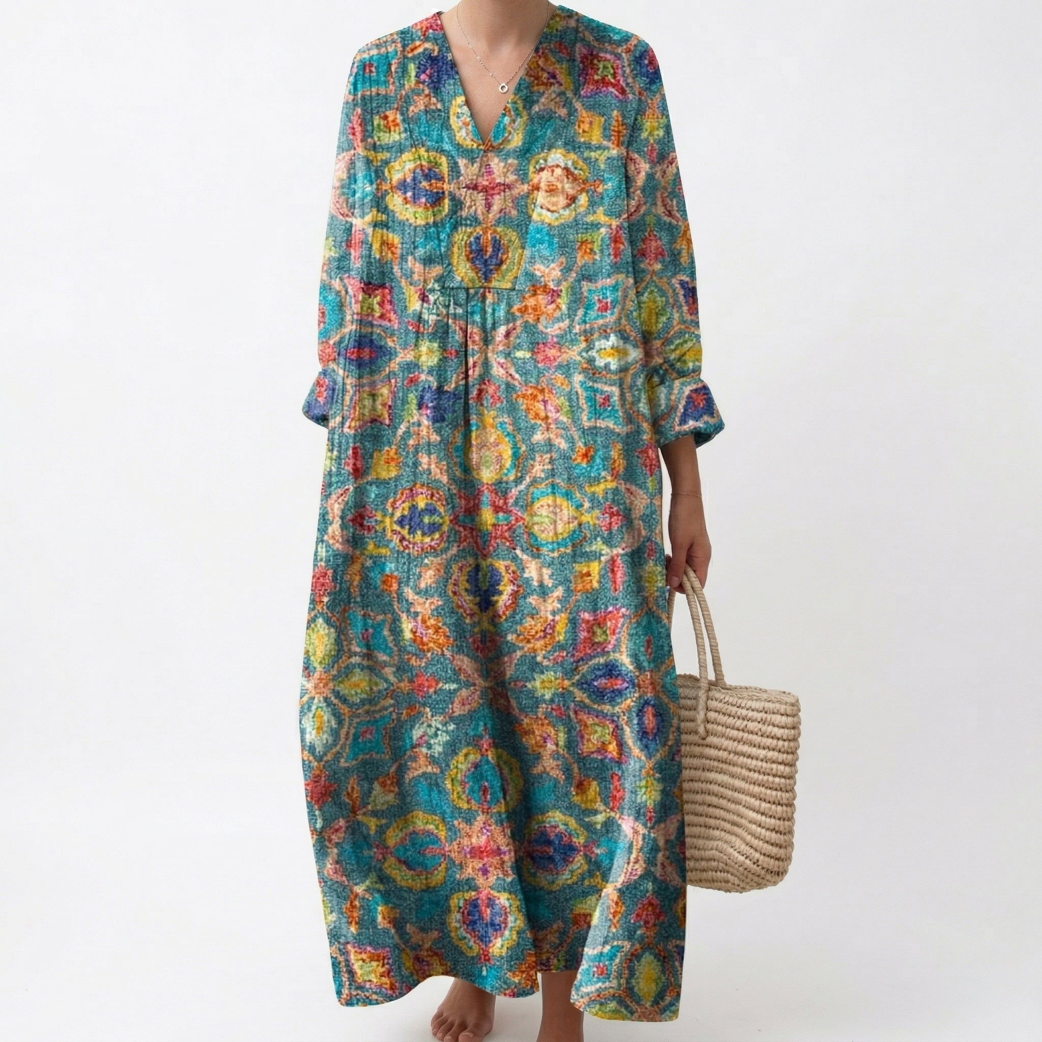 Capucine - Vestido de Verano Estampado Favorable