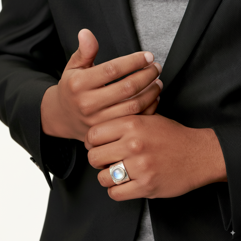 Anillo Boho en Piedra de Luna