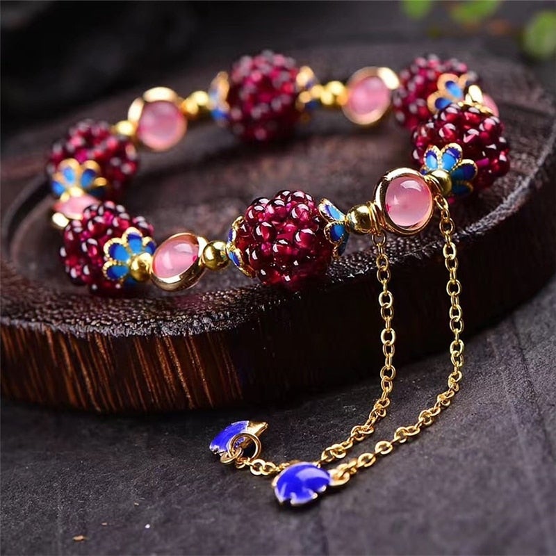 Pulsera Berries en Piedras Naturales