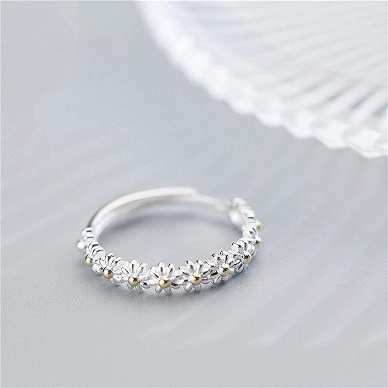Anillo Margarita – Plata y Dulzura Pintada