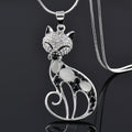Collar Gatos del Amor en Plata Esterlina