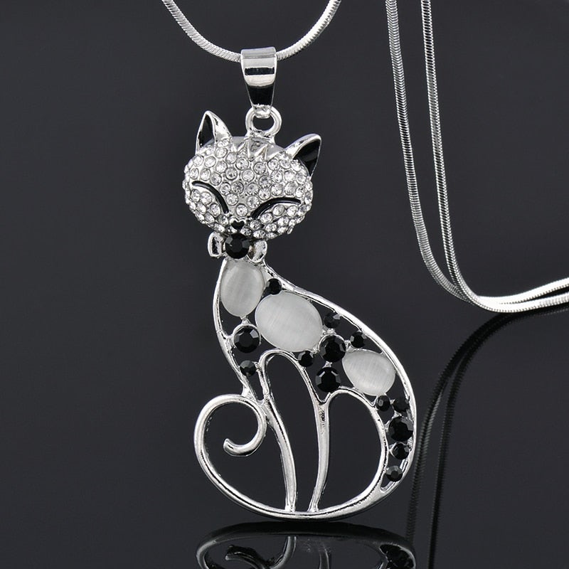 Collar Gatos del Amor en Plata Esterlina