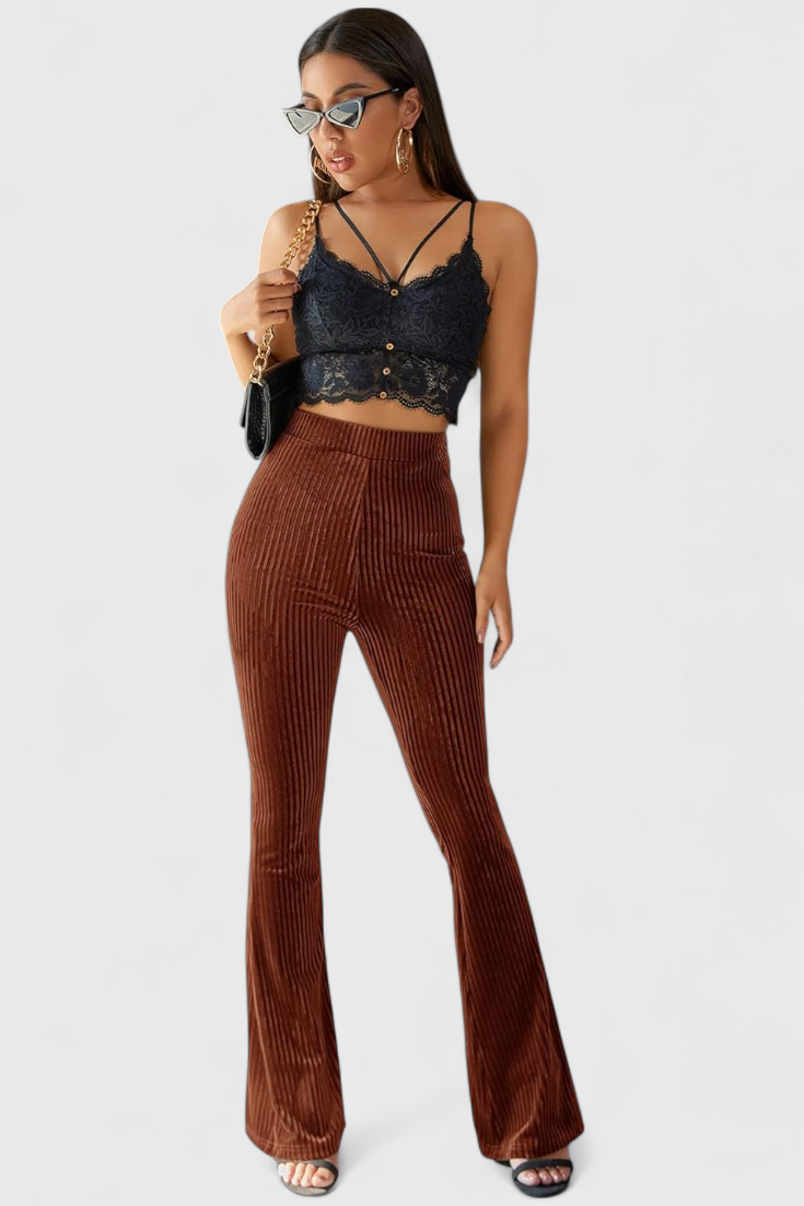 Liset Pantalones Acampanados de Pana