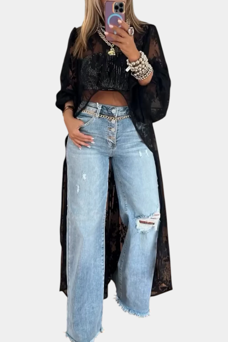 Top Maxi Encaje Nyxelle