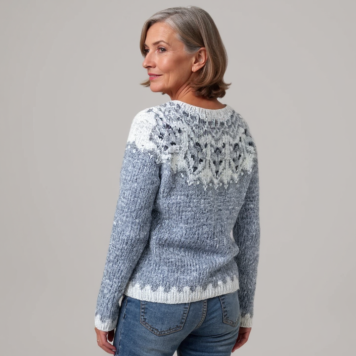 Consuelo — Jersey de Punto Vintage de Montaña