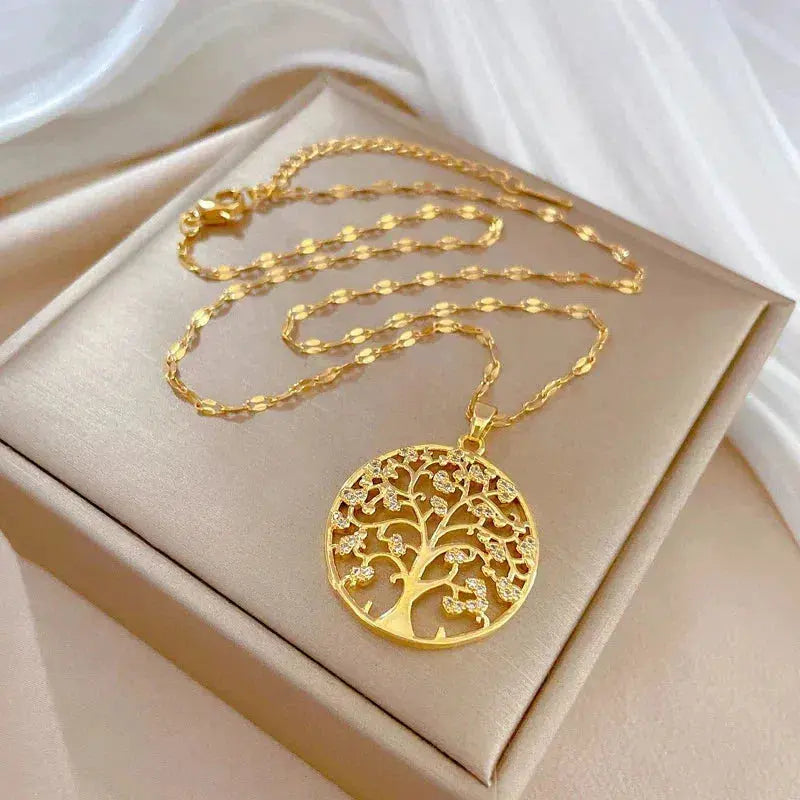 Péndulo en forma de Árbol de Vida en Oro