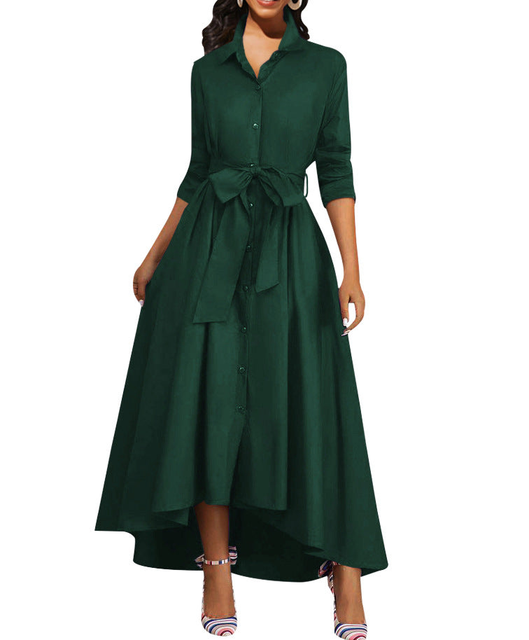 Martine | Vestido Maxi Abotonado Ideal para Celebraciones