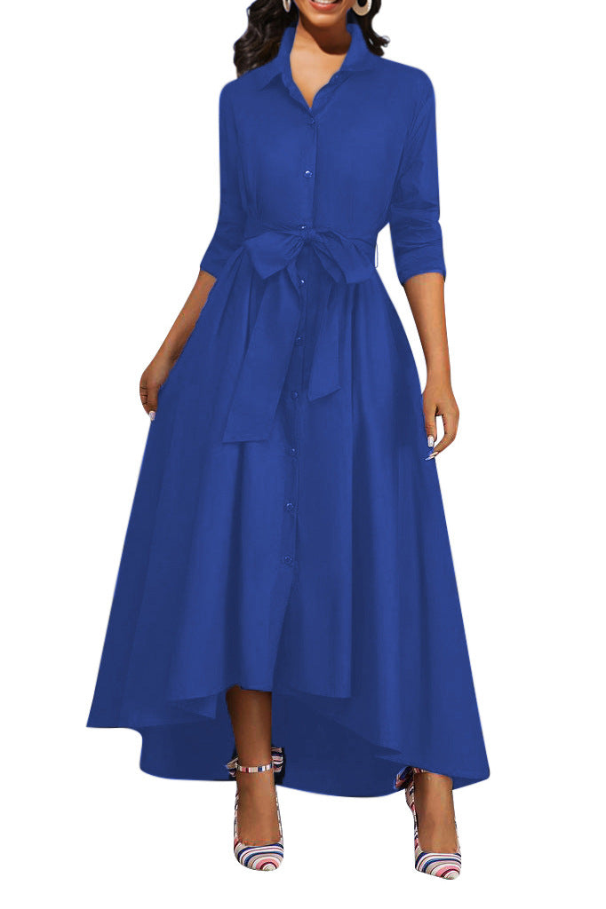 Martine | Vestido Maxi Abotonado Ideal para Celebraciones