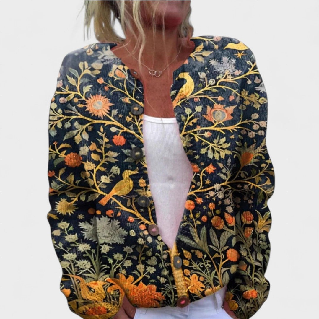 Clara™ | Cárdigan elegante con diseño floral