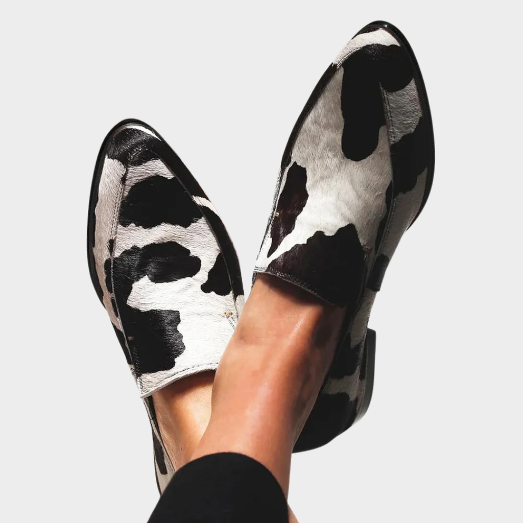Becca - Zapatos con Estampado de Vaca