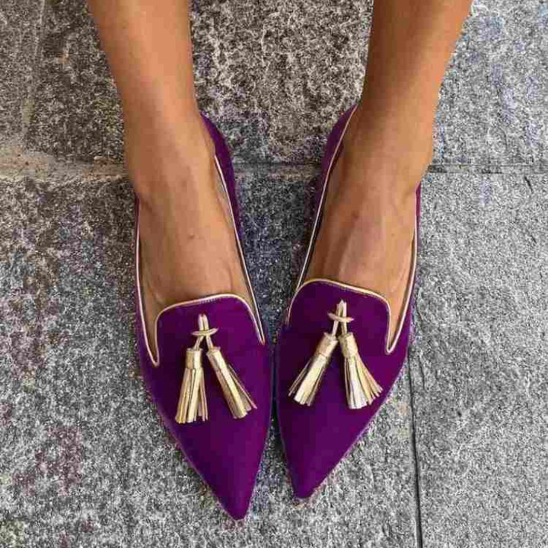 Portia - Mocasines boho con flecos
