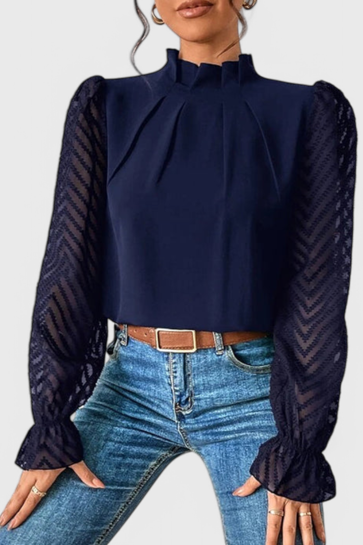 Blusa de Manga Larga Náutica Helga