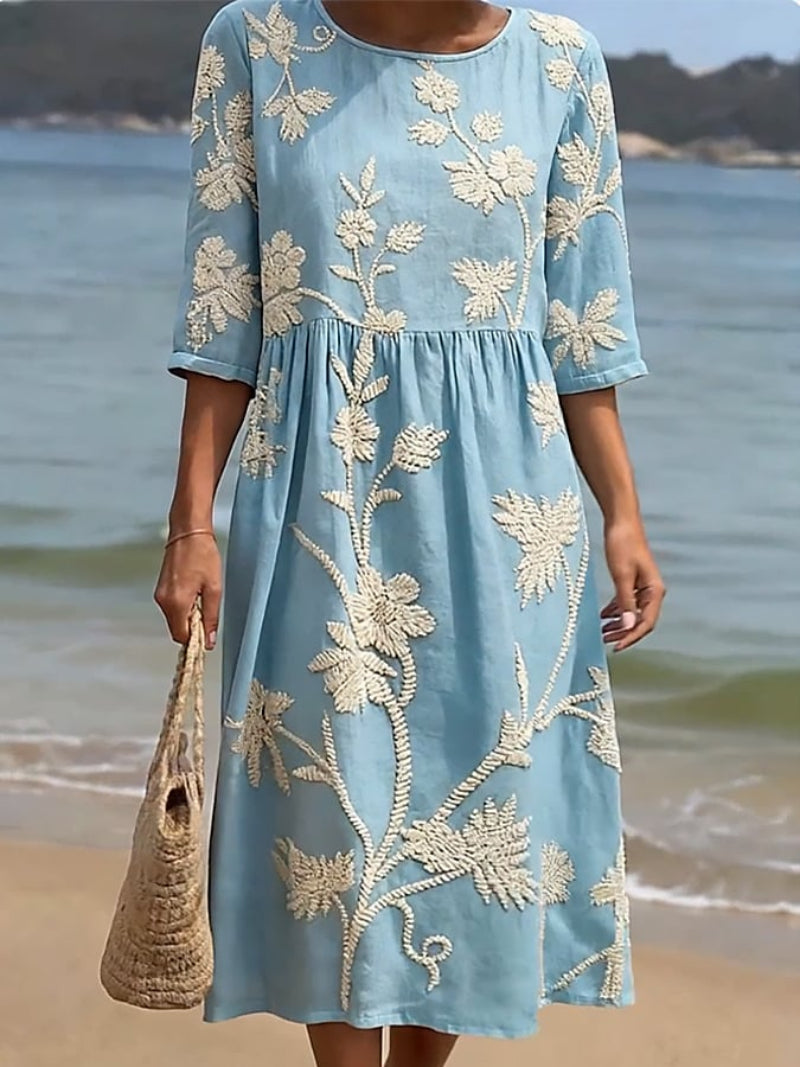 Héloïse - Vestido Casual Femenino con Diseño Floral