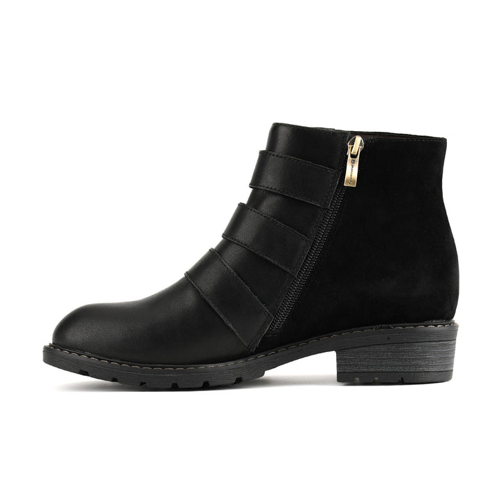 Delfina — Botines Chic con Hebilla de Paloma