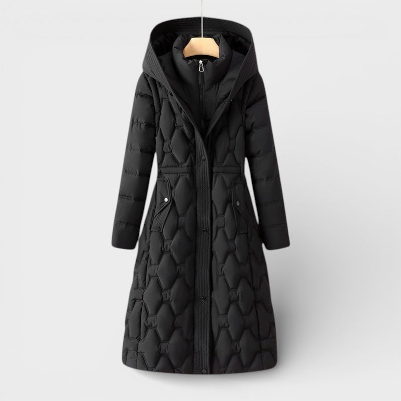Patricia™ | Abrigo elegante con capucha largo
