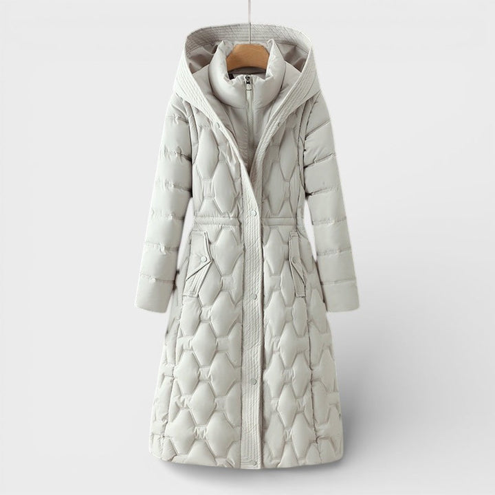 Patricia™ | Abrigo elegante con capucha largo