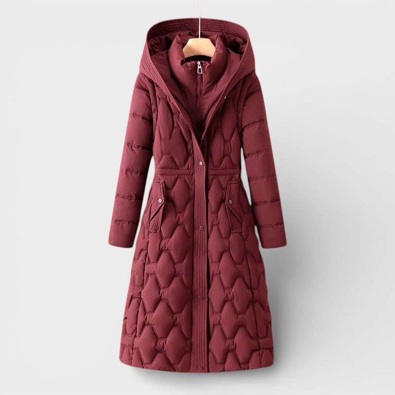 Patricia™ | Abrigo elegante con capucha largo