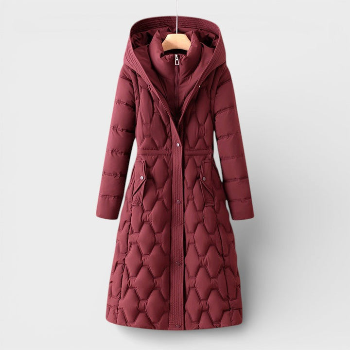 Patricia™ | Abrigo elegante con capucha largo