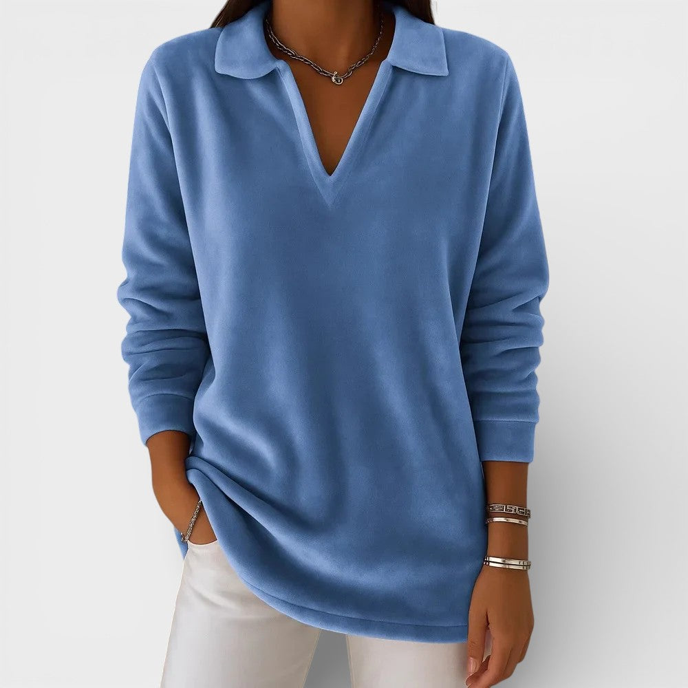 Amelia™ | Jersey suave con escote en V