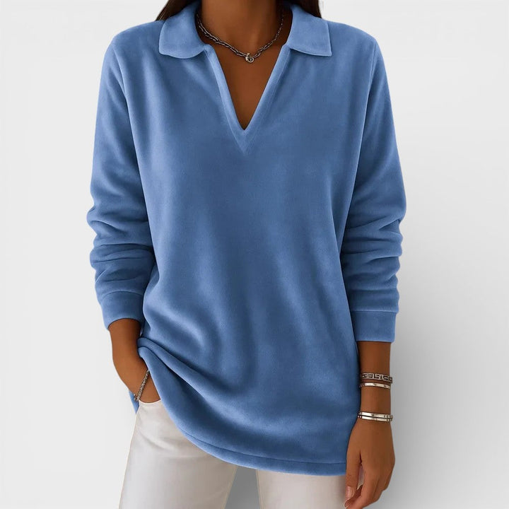 Amelia™ | Jersey suave con escote en V