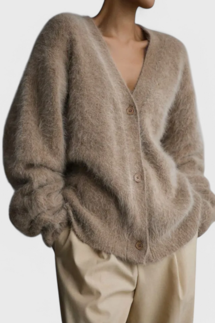 Daniela™ | Cardigan de Mezcla de Cachemira Suave