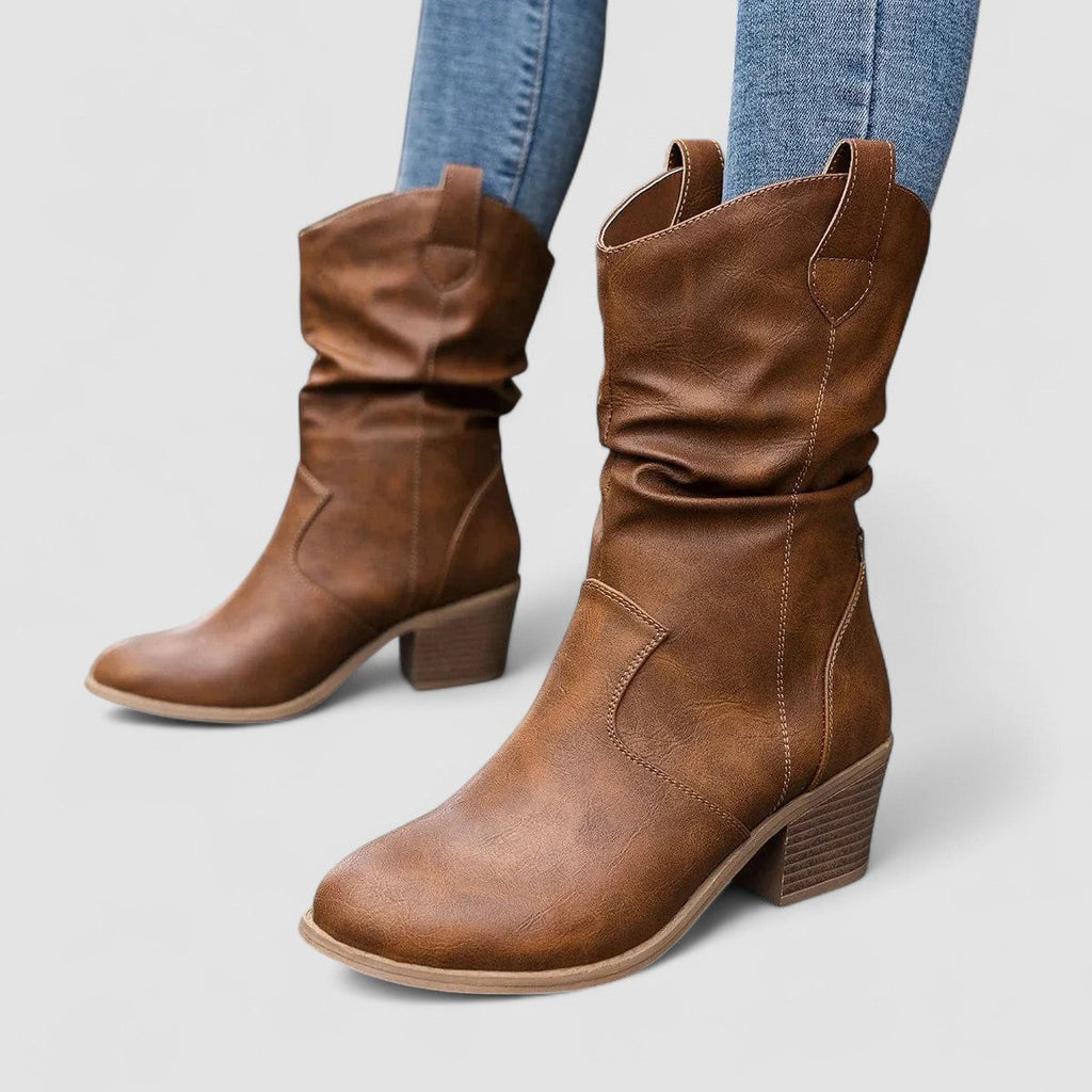 Claire | Botas de cuero ortopédico