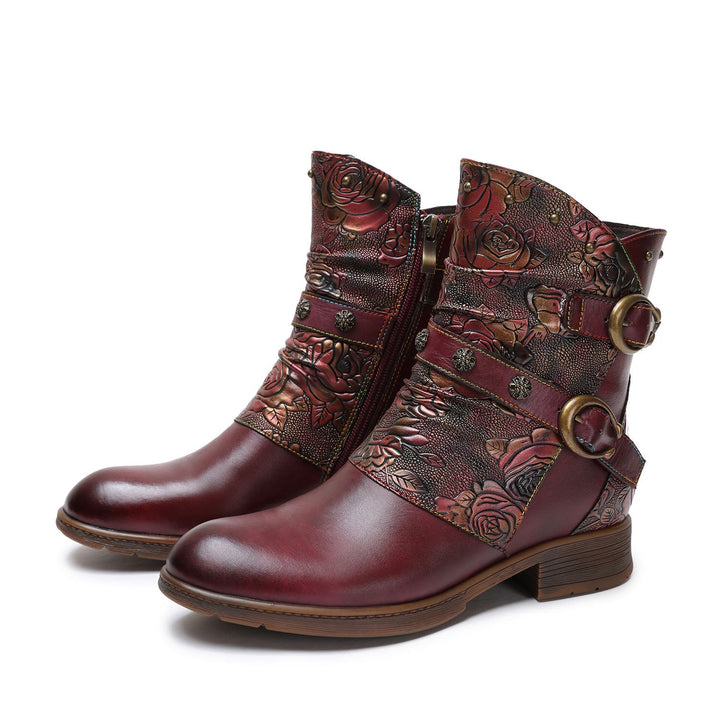 Alma — Zapatos Planos con Hebilla Retro