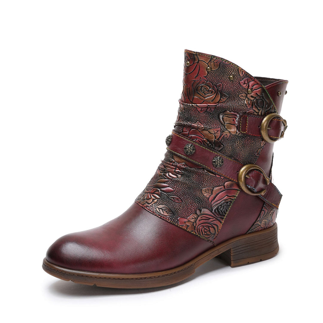 Alma — Zapatos Planos con Hebilla Retro