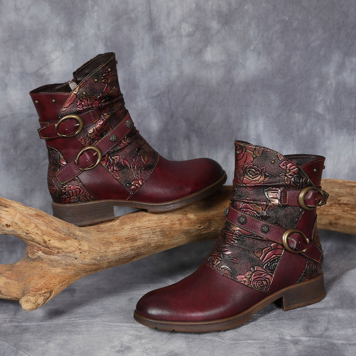 Alma — Zapatos Planos con Hebilla Retro