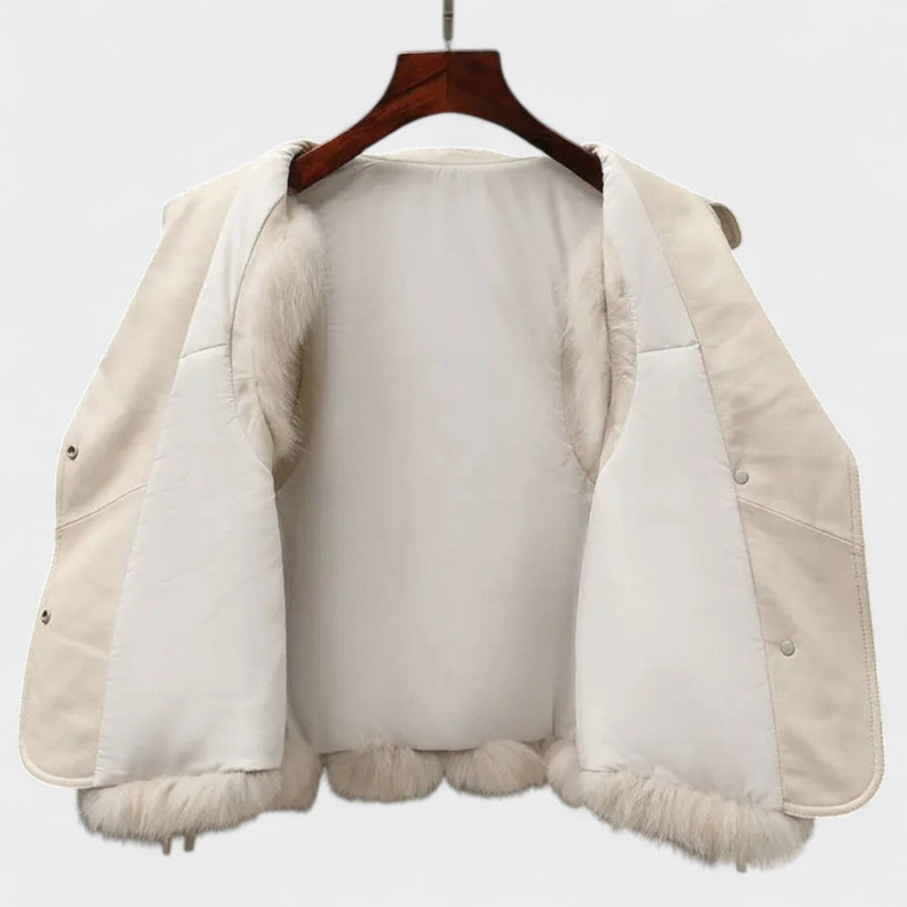 Milagros™ | Chaleco de piel elegante