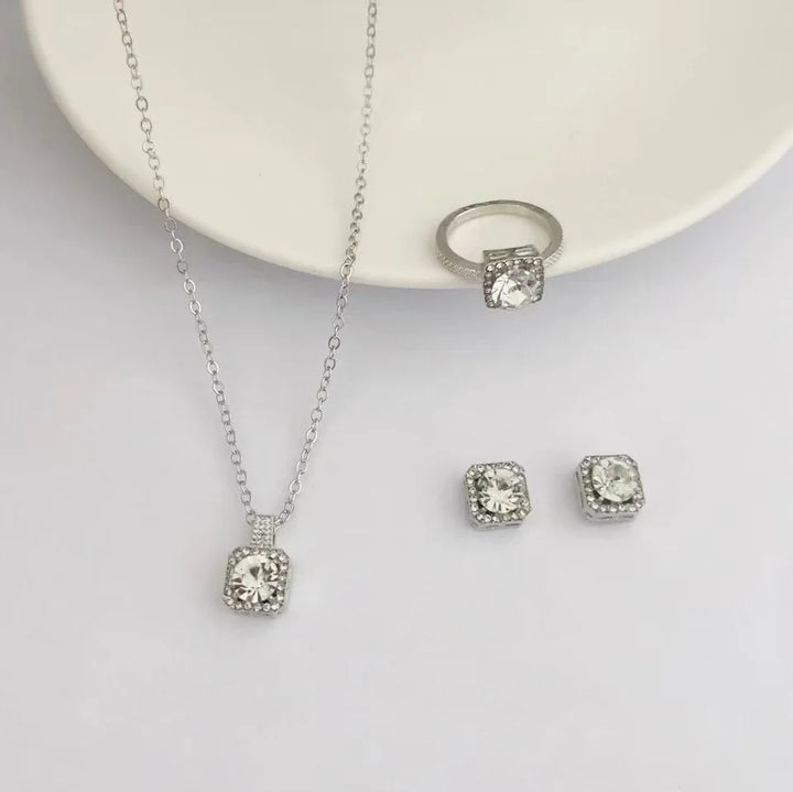 Conjunto de Joyería Cubo de Lujo