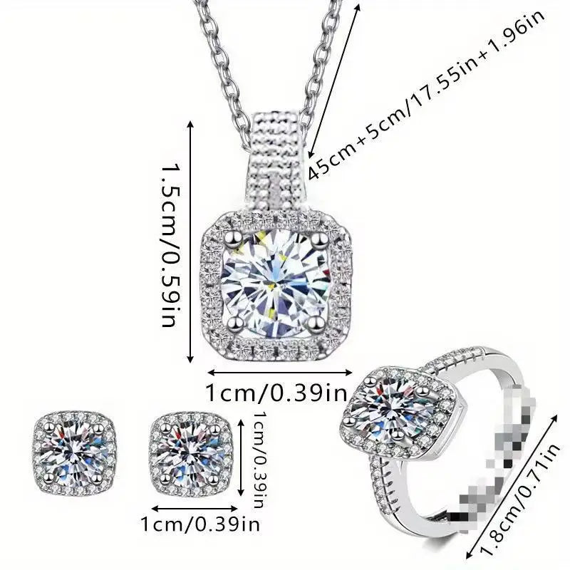 Conjunto de Joyas Cubo de Lujo