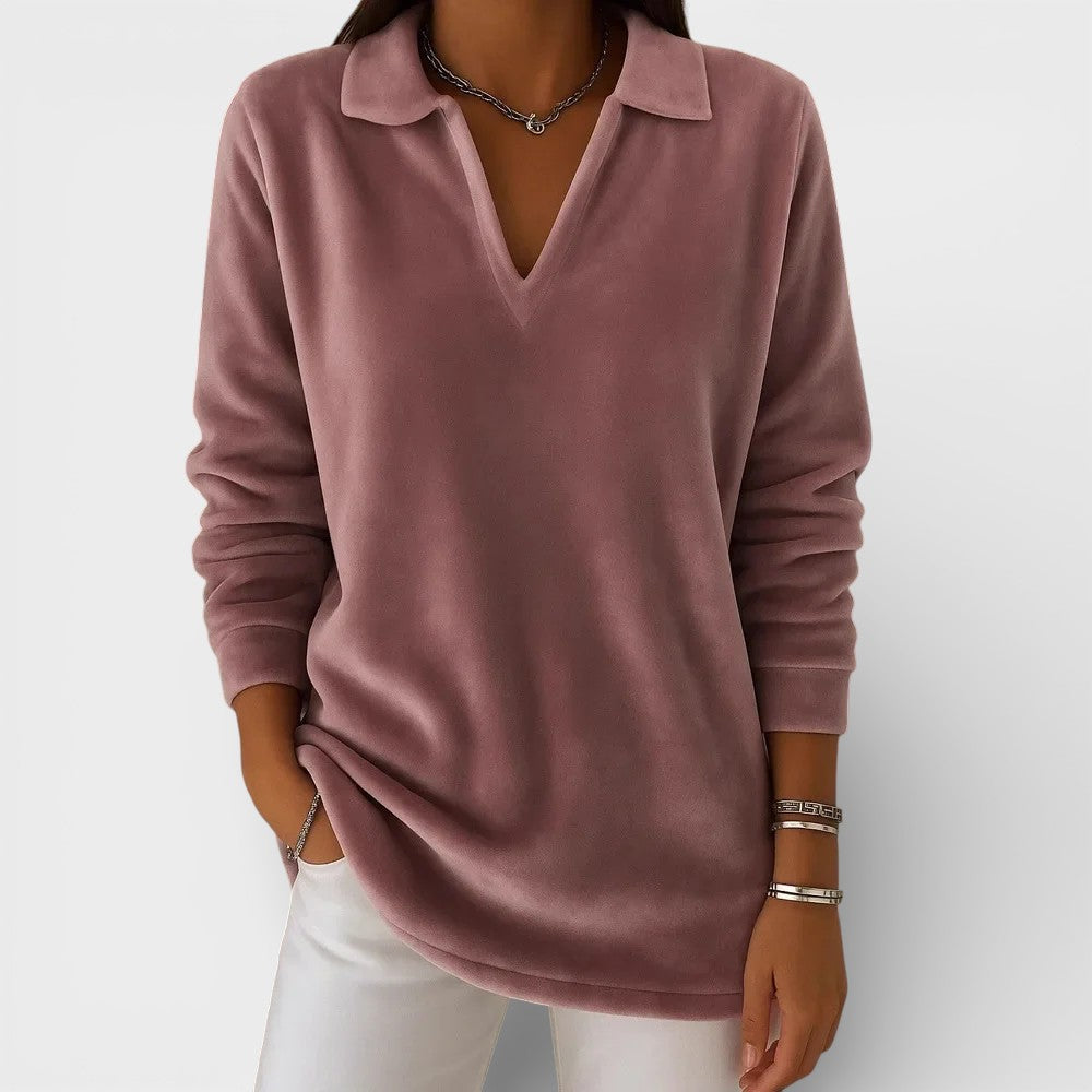 Amelia™ | Jersey suave con escote en V
