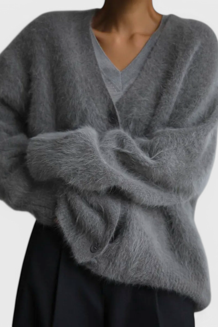 Daniela™ | Cardigan de Mezcla de Cachemira Suave