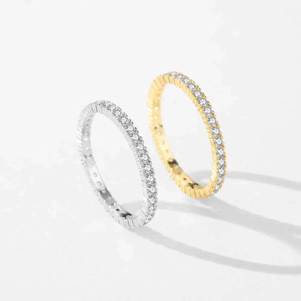 Anillo Eternidad Mínimo Luminoso